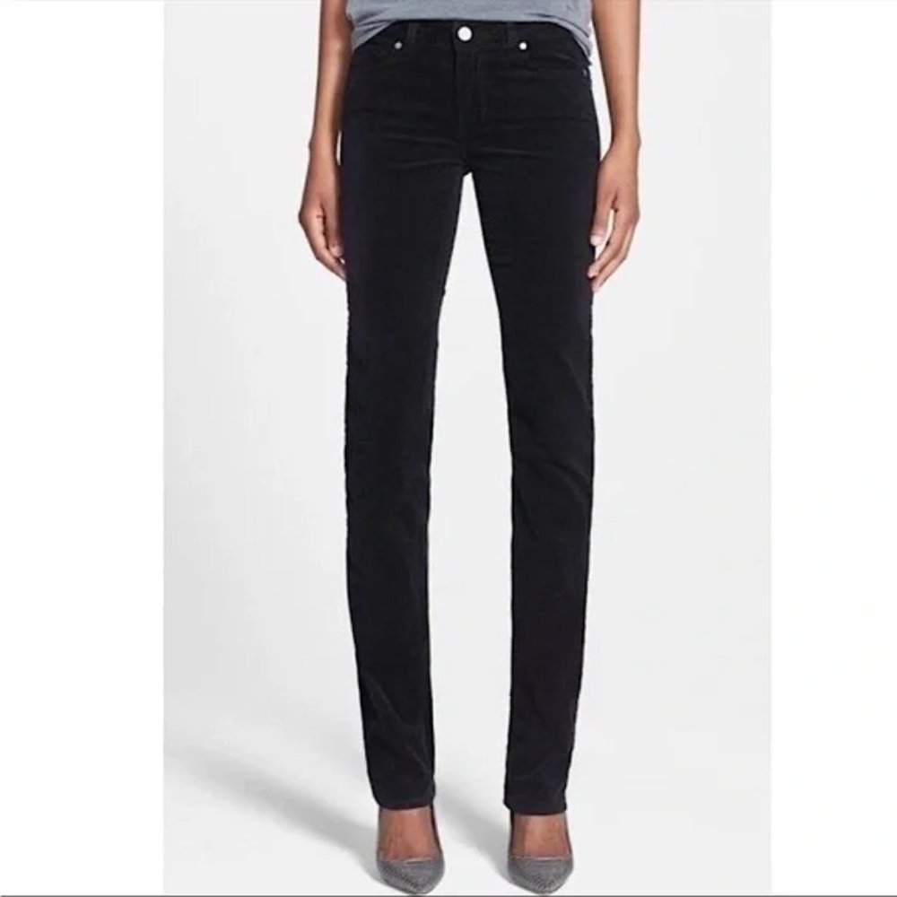 PAIGE vintage Skyline skinny-straight black corduroy pants size 28 like new